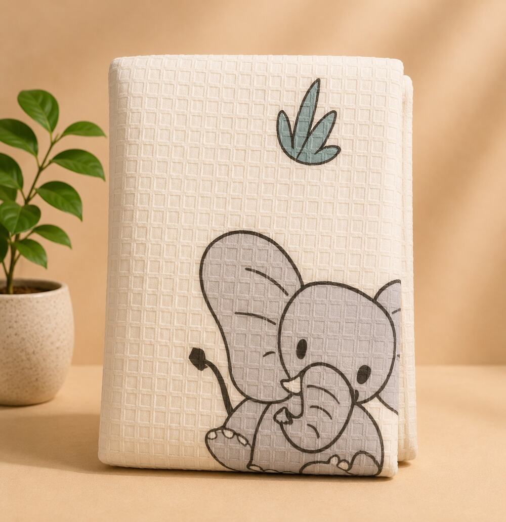 USED Motherly Haven 79x71 Foldable Baby Play Mat for Floor, Extra LargeT- Safari